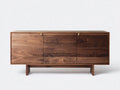 Credenza 175×45×82 cm - legno marrone - contenitore moderno per sala da pranzo
