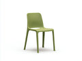 Sedia da pranzo da esterno in plastica 50×54×82 cm - verde oliva - stile moderno per balcone