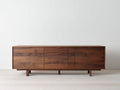 Credenza in legno 180×45×75 cm - marrone - contenitore moderno per sala da pranzo