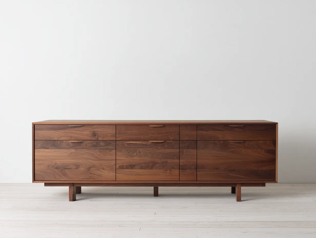 Credenza in legno 180×45×75 cm - marrone - contenitore moderno per sala da pranzo
